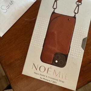 Brown Napa Wallet & Crossbody Case for iPhone